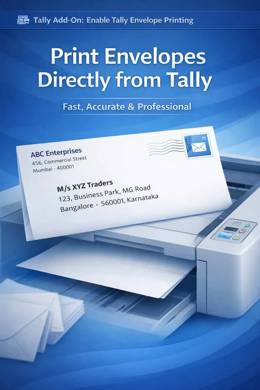 Enable Tally Envelope Printing